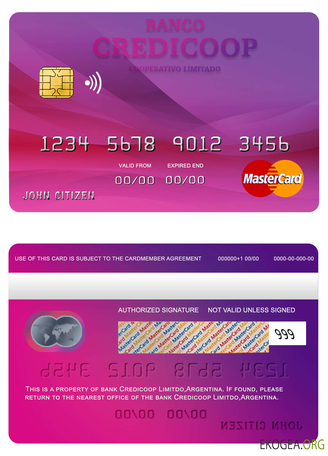 Mastercard Credicoop de la banque argentine